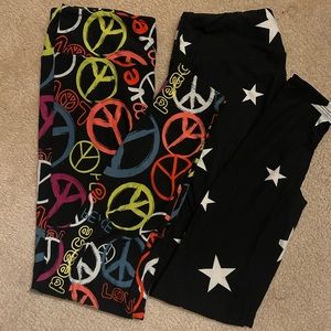 Lularoe 2 pack OS leggings